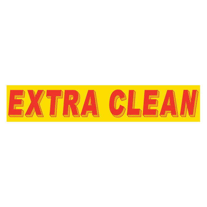 Slogan Window Stickers - 2-3/4" x 14-1/2" Yellow & Red