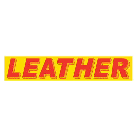 Slogan Window Stickers - 2-3/4" x 14-1/2" Yellow & Red