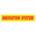 Slogan Window Stickers - 2-3/4" x 14-1/2" Yellow & Red