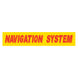 Slogan Window Stickers - 2-3/4" x 14-1/2" Yellow & Red