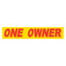 Slogan Window Stickers - 2-3/4" x 14-1/2" Yellow & Red
