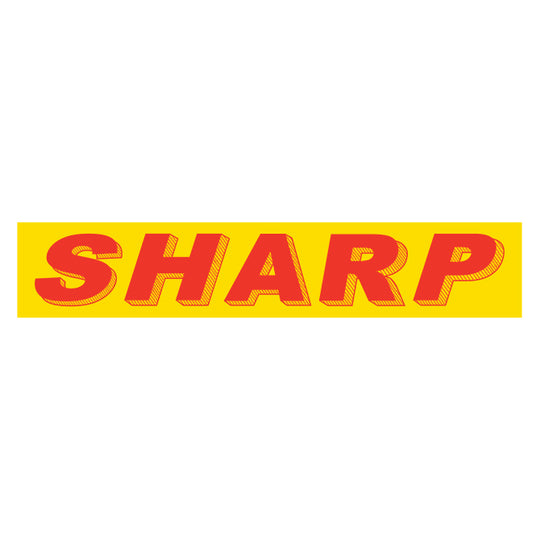 Slogan Window Stickers - 2-3/4" x 14-1/2" Yellow & Red