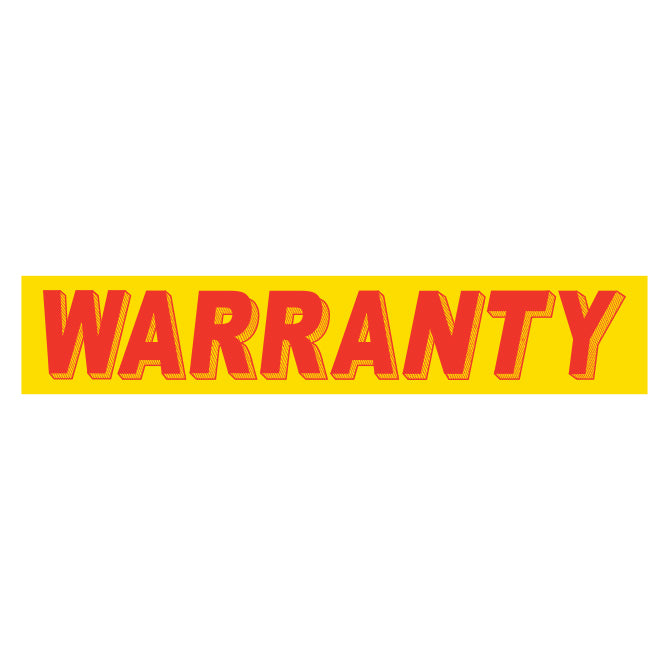 Slogan Window Stickers - 2-3/4" x 14-1/2" Yellow & Red