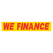 Slogan Window Stickers - 2-3/4" x 14-1/2" Yellow & Red
