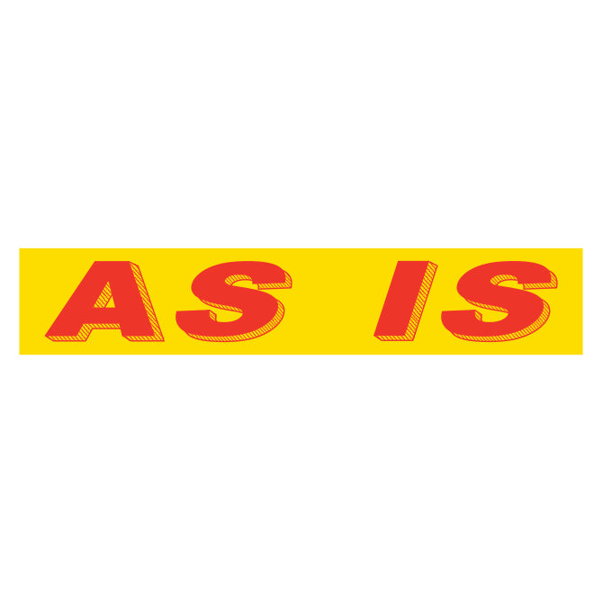 Slogan Window Stickers - 2-3/4" x 14-1/2" Yellow & Red