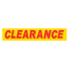 Slogan Window Stickers - 2-3/4" x 14-1/2" Yellow & Red