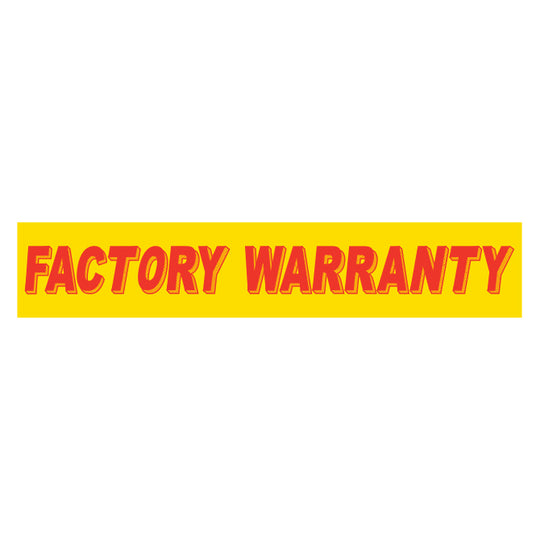 Slogan Window Stickers - 2-3/4" x 14-1/2" Yellow & Red
