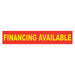 Slogan Window Stickers - 2-3/4" x 14-1/2" Yellow & Red
