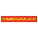Slogan Window Stickers - 2-3/4" x 14-1/2" Yellow & Red