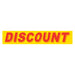 Slogan Window Stickers - 2-3/4" x 14-1/2" Yellow & Red