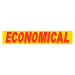 Slogan Window Stickers - 2-3/4" x 14-1/2" Yellow & Red