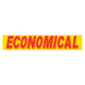 Slogan Window Stickers - 2-3/4" x 14-1/2" Yellow & Red