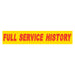 Slogan Window Stickers - 2-3/4" x 14-1/2" Yellow & Red