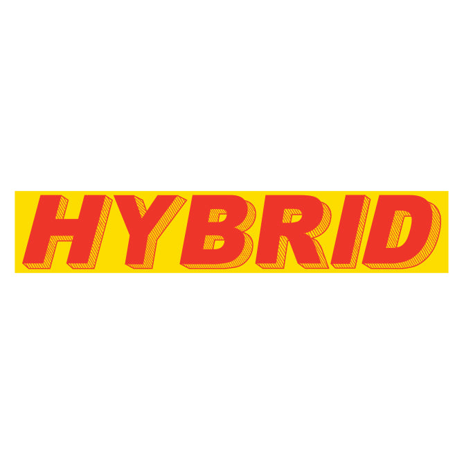 Slogan Window Stickers - 2-3/4" x 14-1/2" Yellow & Red