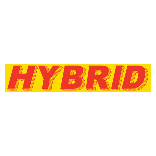 Slogan Window Stickers - 2-3/4" x 14-1/2" Yellow & Red