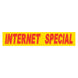 Slogan Window Stickers - 2-3/4" x 14-1/2" Yellow & Red