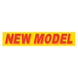 Slogan Window Stickers - 2-3/4" x 14-1/2" Yellow & Red