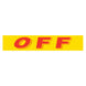 Slogan Window Stickers - 2-3/4" x 14-1/2" Yellow & Red