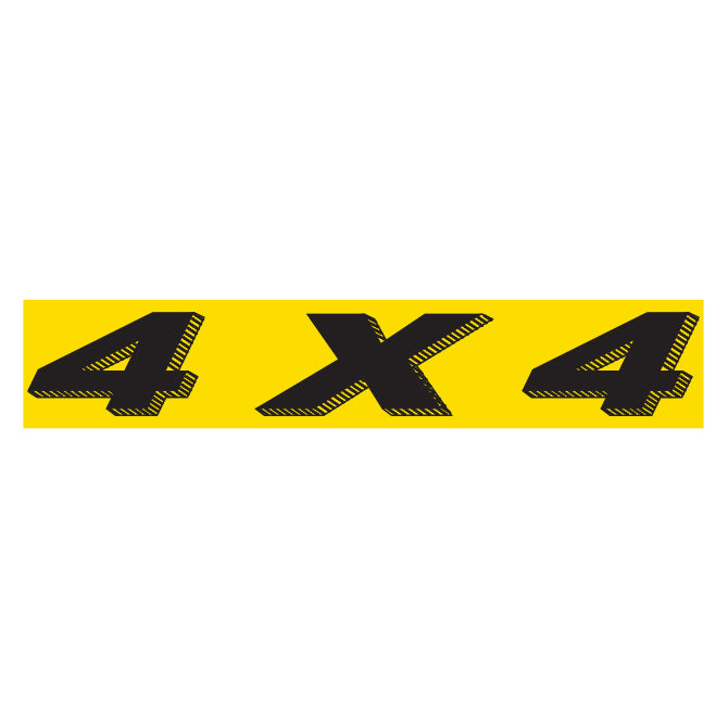 Slogan Window Stickers - 2-3/4" x 14-1/2" Yellow & Black
