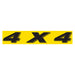 Slogan Window Stickers - 2-3/4" x 14-1/2" Yellow & Black