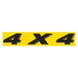 Slogan Window Stickers - 2-3/4" x 14-1/2" Yellow & Black