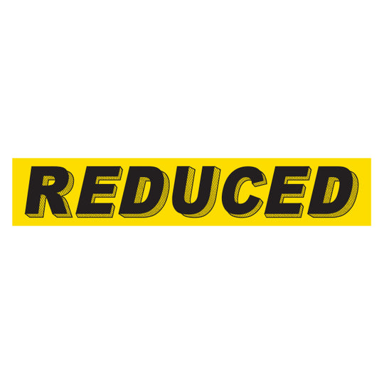 Slogan Window Stickers - 2-3/4" x 14-1/2" Yellow & Black