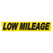Slogan Window Stickers - 2-3/4" x 14-1/2" Yellow & Black