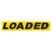 Slogan Window Stickers - 2-3/4" x 14-1/2" Yellow & Black