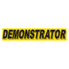 Slogan Window Stickers - 2-3/4" x 14-1/2" Yellow & Black