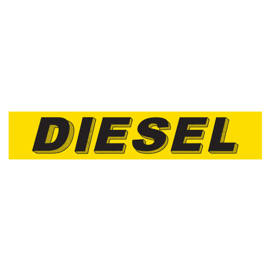 Slogan Window Stickers - 2-3/4" x 14-1/2" Yellow & Black