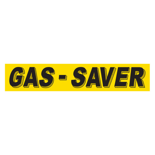 Slogan Window Stickers - 2-3/4" x 14-1/2" Yellow & Black