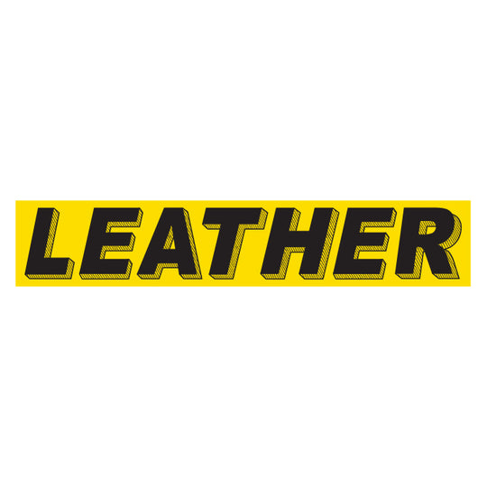 Slogan Window Stickers - 2-3/4" x 14-1/2" Yellow & Black