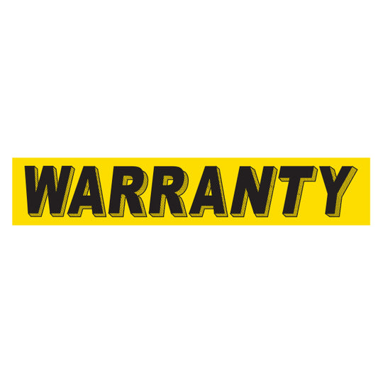 Slogan Window Stickers - 2-3/4" x 14-1/2" Yellow & Black
