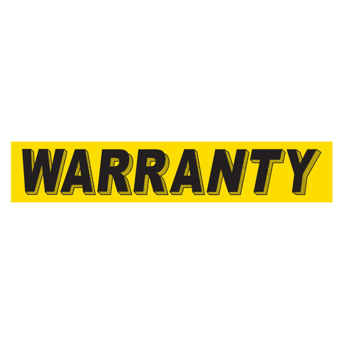 Slogan Window Stickers - 2-3/4" x 14-1/2" Yellow & Black