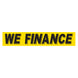 Slogan Window Stickers - 2-3/4" x 14-1/2" Yellow & Black