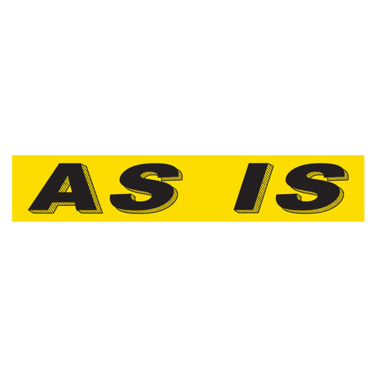 Slogan Window Stickers - 2-3/4" x 14-1/2" Yellow & Black
