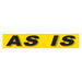 Slogan Window Stickers - 2-3/4" x 14-1/2" Yellow & Black