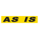 Slogan Window Stickers - 2-3/4" x 14-1/2" Yellow & Black