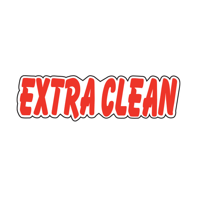Die-Cut Window Stickers - 3-1/2" x 13-1/2" Red & White