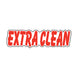 Die-Cut Window Stickers - 3-1/2" x 13-1/2" Red & White
