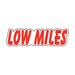 Die-Cut Window Stickers - 3-1/2" x 13-1/2" Red & White