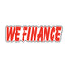 Die-Cut Window Stickers - 3-1/2" x 13-1/2" Red & White