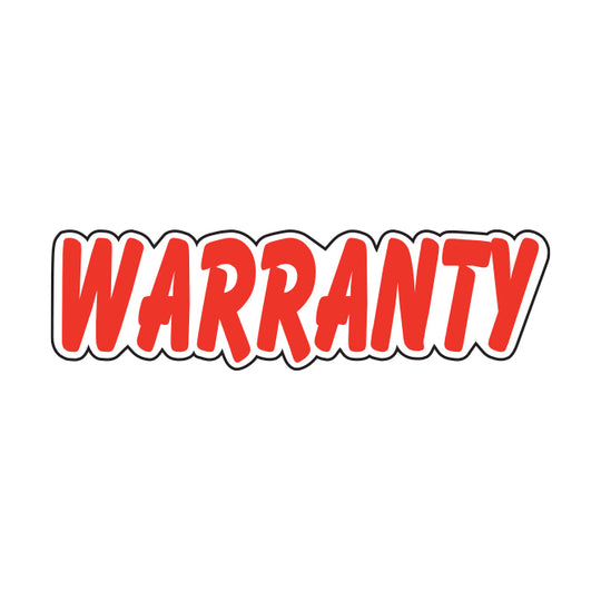 Die-Cut Window Stickers - 3-1/2" x 13-1/2" Red & White