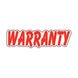 Die-Cut Window Stickers - 3-1/2" x 13-1/2" Red & White