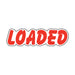 Die-Cut Window Stickers - 3-1/2" x 13-1/2" Red & White