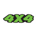 Green & Black Die Cut Slogan Stickers