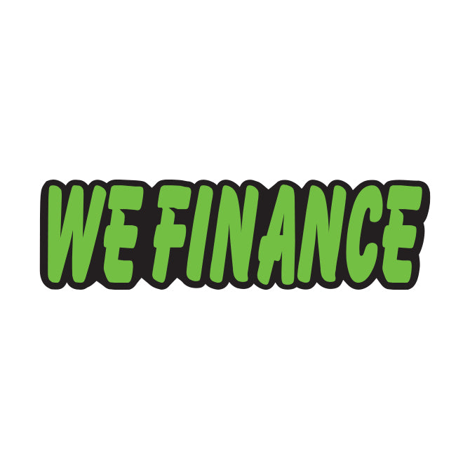 Green & Black Die Cut Slogan Stickers