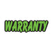 Green & Black Die Cut Slogan Stickers