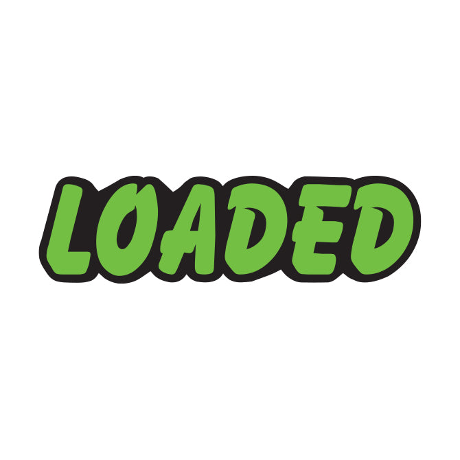 Green & Black Die Cut Slogan Stickers