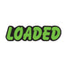 Green & Black Die Cut Slogan Stickers